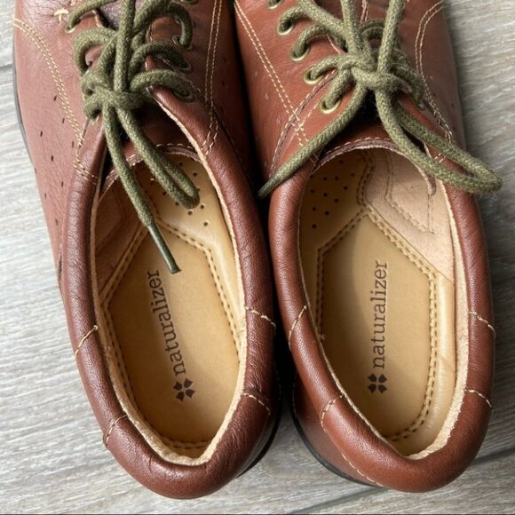 Naturalizer  Brown Leather Parama Sneaker - Picture 4 of 14